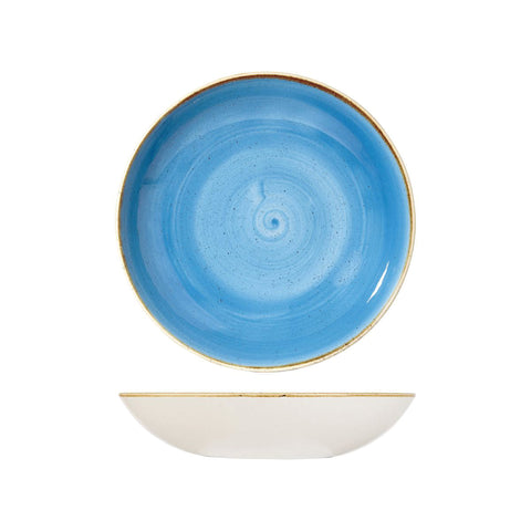 9975625-B Churchill Stonecast Cornflower Blue Dinnerware Collection Round Coupe Bowl 248mm/1136ml