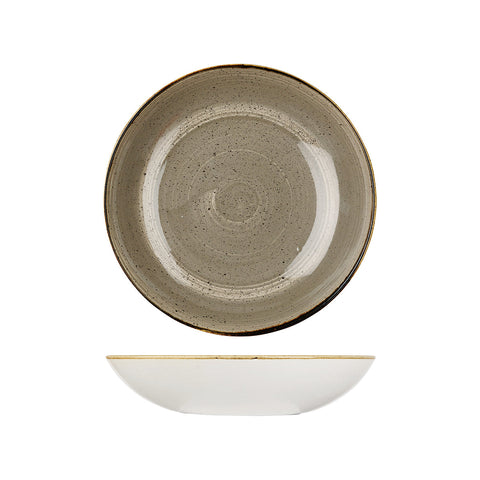 9975625-P Churchill Stonecast Peppercorn Grey Dinnerware Collection Round Coupe Bowl 248mm/1136ml