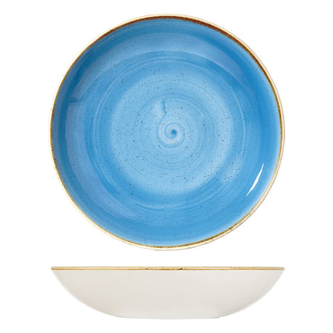 9975631-B Churchill Stonecast Cornflower Blue Dinnerware Collection Round Coupe Bowl 310mm/2400ml