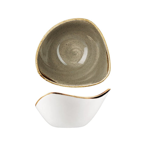9975715-P Churchill Stonecast Peppercorn Grey Dinnerware Collection Triangular Bowl 153x153mm/260ml