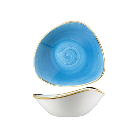 9975718-B Churchill Stonecast Cornflower Blue Dinnerware Collection Triangular Bowl 185x185mm /370ml