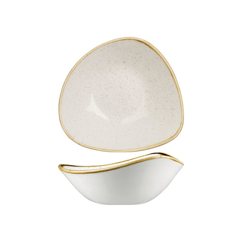 9975718-W Churchill Stonecast Barley White Dinnerware Collection Triangular Bowl 185x185mm/370ml