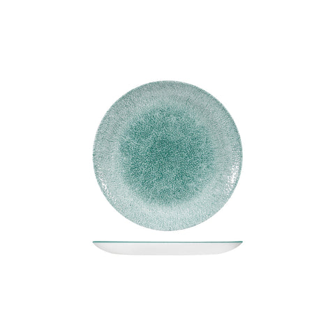 9976116-J Churchill Studio Prints Raku Jade Green Dinnerware Collection Raku Jade Green Round Coupe Plate 165mm