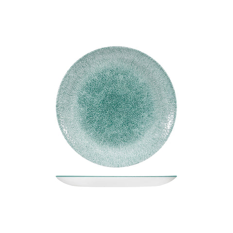 9976122-J Churchill Studio Prints Raku Jade Green Dinnerware Collection Raku Jade Green Round Coupe Plate 217mm