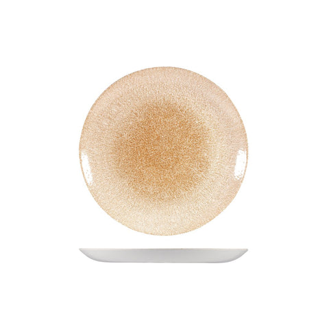 9976122-O Churchill Studio Prints Raku Garnet Orange Dinnerware Collection Raku Garnet Orange Round Coupe Plate 217mm