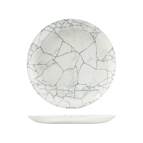 9976126-GK Churchill Studio Prints Kintsugi Pearl Grey Dinnerware Collection Kintsugi Pearl Grey Round Coupe Plate 260mm