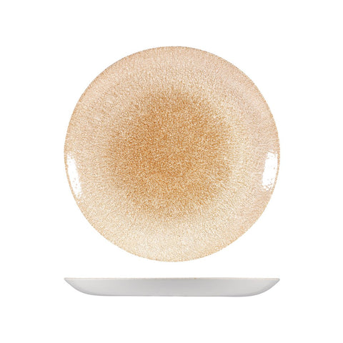 9976126-O Churchill Studio Prints Raku Garnet Orange Dinnerware Collection Raku Garnet Orange Round Coupe Plate 260mm