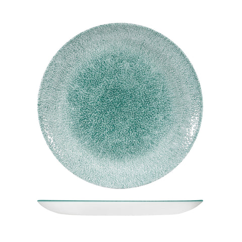 9976129-J Churchill Studio Prints Raku Jade Green Dinnerware Collection Raku Jade Green Round Coupe Plate 288mm