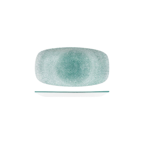 9976570-J Churchill Studio Prints Raku Jade Green Dinnerware Collection Raku Jade Green Oblong Chef's Plate 298x153mm