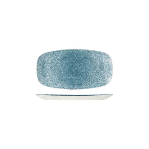 9976570-TB Churchill Studio Prints Raku Topaz Blue Dinnerware Collection Raku Topaz Blue Oblong Chef's Plate 298x153mm