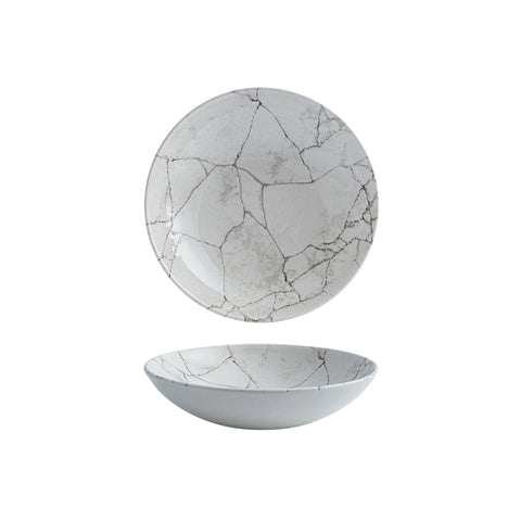 9976618-K Churchill Studio Prints Kintsugi Agate Grey Dinnerware Collection Kintsugi Agate Grey Round Coupe Bowl 182mm/426ml