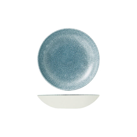 9976618-TB Churchill Studio Prints Raku Topaz Blue Dinnerware Collection Raku Topaz Blue Round Coupe Bowl 182mm/426ml