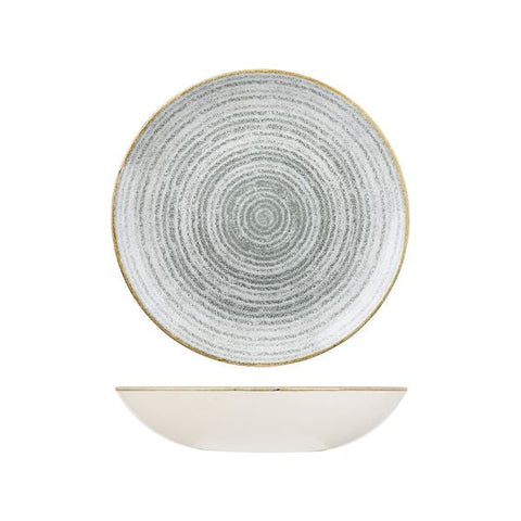 9976625-G Churchill Studio Prints Homespun Stone Grey Dinnerware Collection Homespun Stone Grey Round Coupe Bowl 248mm/1136ml