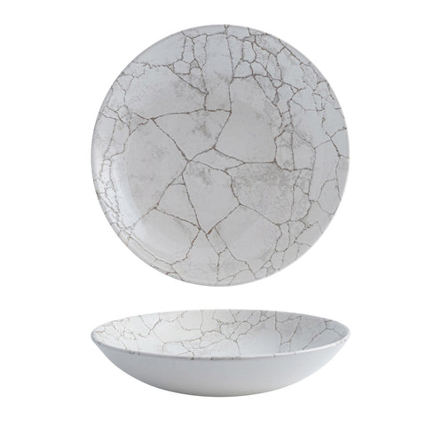9976625-K Churchill Studio Prints Kintsugi Agate Grey Dinnerware Collection Kintsugi Agate Grey Round Coupe Bowl 248mm/1136ml