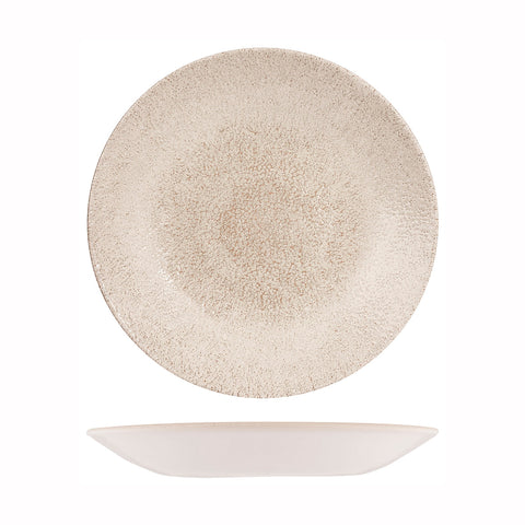 9976828-AG Churchill Studio Prints Raku Agate Grey Dinnerware Collection Raku Agate Grey Round Deep Coupe Plate 281mm