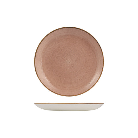 9977122-TC Churchill Stonecast Raw Terracotta Dinnerware Collection Round Coupe Plate 217mm