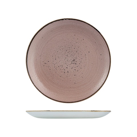 9977126-TC Churchill Stonecast Raw Terracotta Dinnerware Collection Round Coupe Plate 260mm