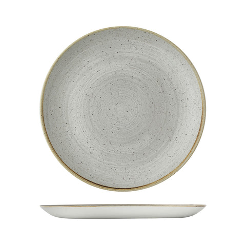 9977129-GY Churchill Stonecast Raw Grey Dinnerware Collection Round Coupe Plate 288mm