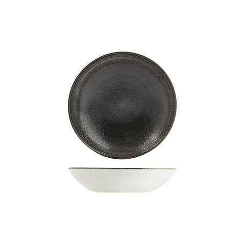 9977218-BK Churchill Stonecast Raw Black Dinnerware Collection Round Coupe Bowl 182mm/426ml