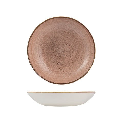 9977225-TC Churchill Stonecast Raw Terracotta Dinnerware Collection Round Coupe Bowl 248mm/1136ml