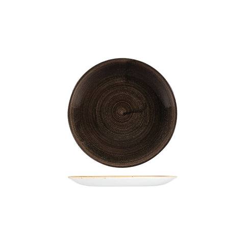 9978116-IB Churchill Stonecast Patina Iron Black Dinnerware Collection Round Coupe Plate 165mm