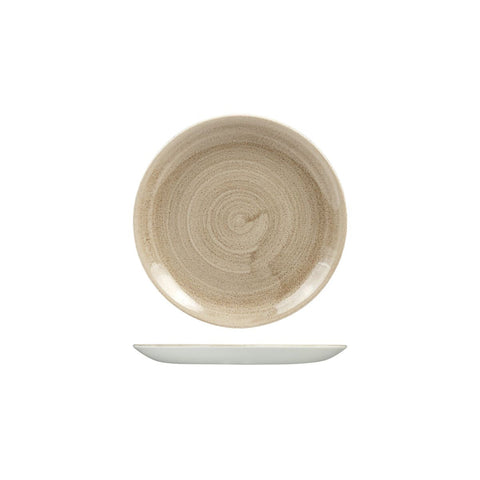 9978116-T Churchill Stonecast Patina Taupe Dinnerware Collection Round Coupe Plate 165mm