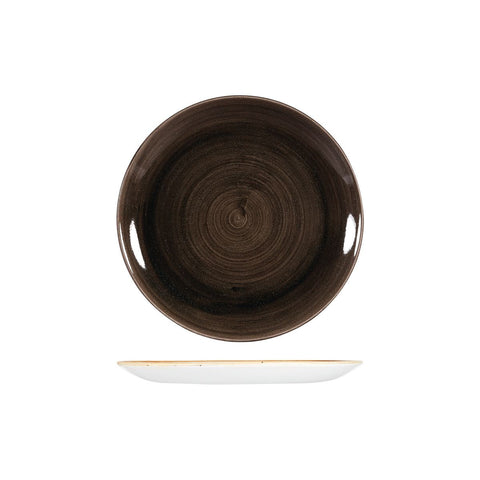 9978122-IB Churchill Stonecast Patina Iron Black Dinnerware Collection Round Coupe Plate 217mm