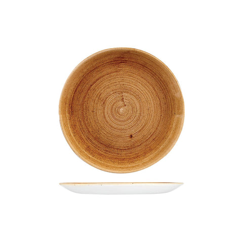 9978122-VC Churchill Stonecast Patina Vintage Copper Dinnerware Collection Round Coupe Plate 217mm