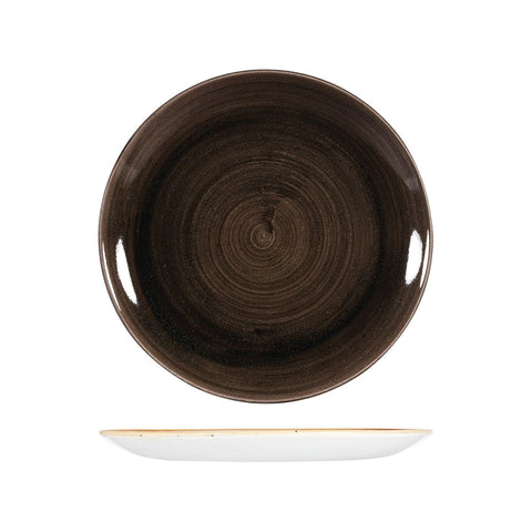 9978126-IB Churchill Stonecast Patina Iron Black Dinnerware Collection Round Coupe Plate 260mm