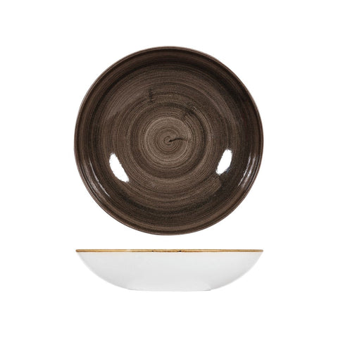 9978225-IB Churchill Stonecast Patina Iron Black Dinnerware Collection Round Coupe Bowl 248mm/1136ml