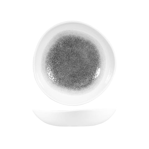 9979325-QB Churchill Studio Prints Raku Quartz Black Dinnerware Collection Raku Quartz Black Round Organic Bowl 253mm/1100ml