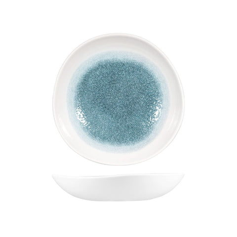9979325-TB Churchill Studio Prints Raku Topaz Blue Dinnerware Collection Raku Topaz Blue Round Organic Bowl 253mm/1100ml