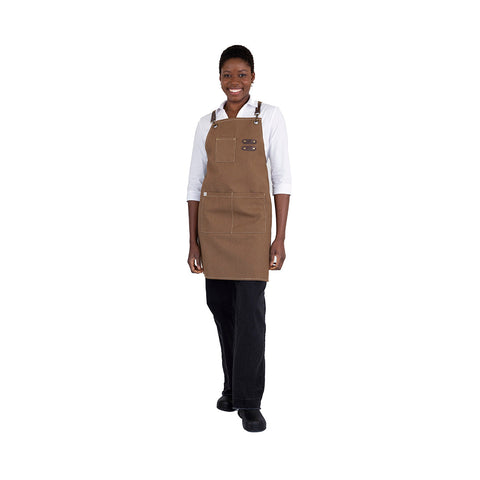AC-TOMY04 Tomy Bib Aprons Tomy Bib Apron - Coffee