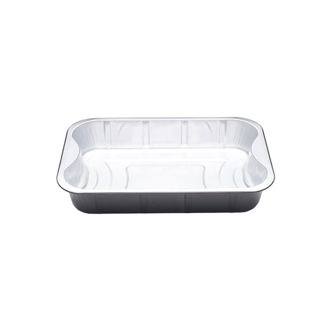 AC2200/278 Aluminium Foil Rectangular Container Aluminium Foil Container Black / Silver 278x241x55mm / 825ml