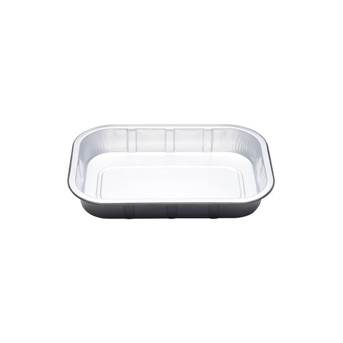 AC750/184 Aluminium Foil Rectangular Container Aluminium Foil Container Black / Silver 184x157x45mm / 750ml (500/Ctn)