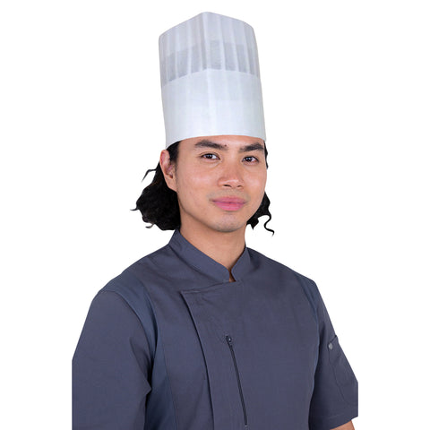 Chef Hat Disposable Paper White