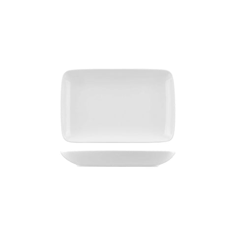 B3102 Australian Fine China Bistro & Cafe Dinnerware Collection Bistro & Cafe Rectangular Coupe Plate 162x255mm