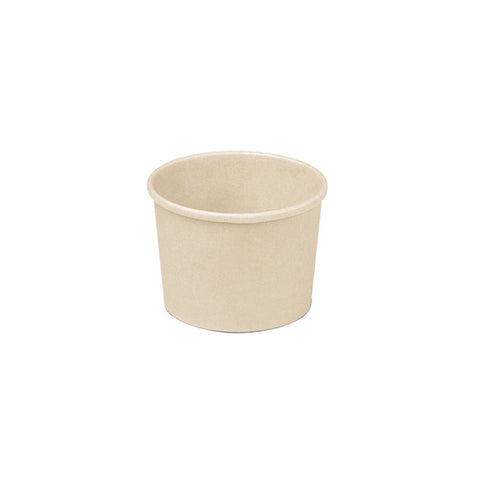 BPB12OZ-PLA Bamboo Pulp Round Bowl 96mm Bamboo Pulp Round Bowl PLA Lining 96x70mm / 12oz