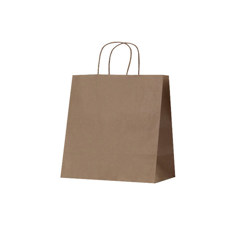 BKPT305 Kraft Paper Bag Twisted Handles Kraft Paper Bag Twisted Handles 120gsm 305x180x305mm (250/Ctn)