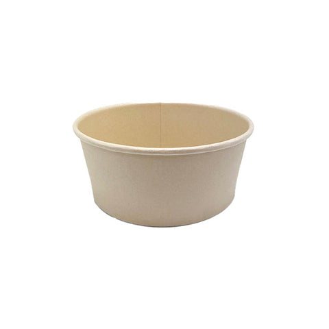BPB1300-PLA Bamboo Pulp Round Bowl 184mm Bamboo Pulp Round Bowl PLA Lining 184x66mm / 1300ml