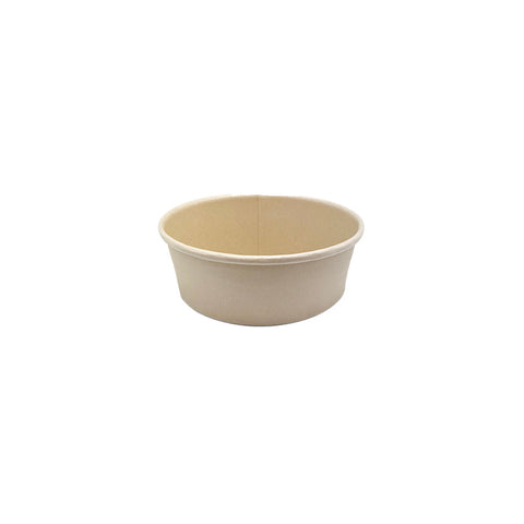 BPB500-PLA Bamboo Pulp Round Bowl 150mm Bamboo Pulp Round Bowl PLA Lining 150x45mm / 500ml