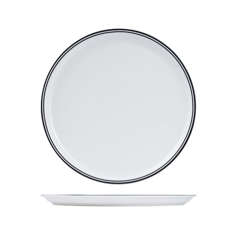 BPP33-BK RAK Porcelain Nano Cru Black Dinnerware Collection Nano Cru Black Nano Cru Black Pizza Plate 330mm