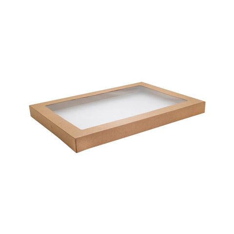 CBCT#3LID Catering Trays & Lids Catering Tray Lid #3 382x276x30mm (100/Ctn)