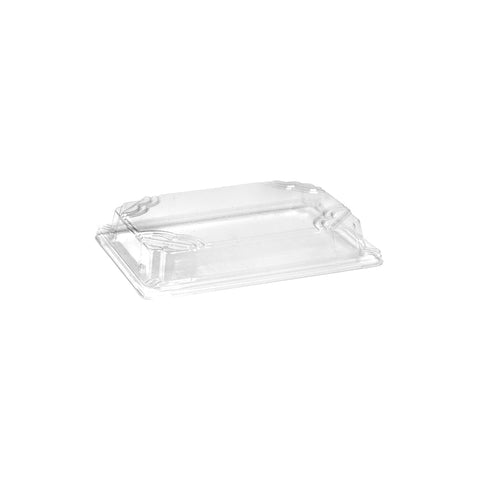 EGP1.0BLID Sugarcane Sushi Trays Sushi Tray PET Lid Large 188x130x30mm (500/Ctn)