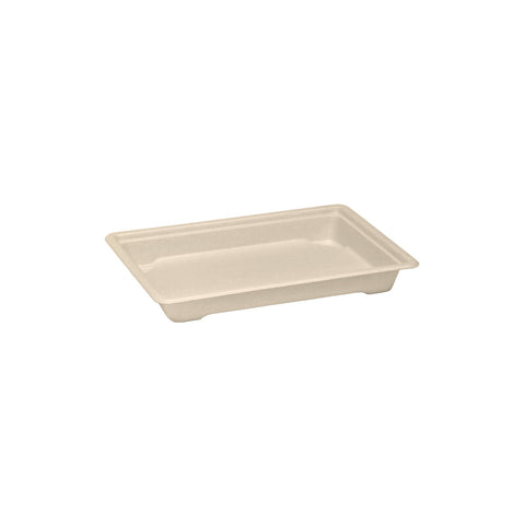 EGP1.0B Sugarcane Sushi Trays Sugarcane Sushi Tray Large 185x128x21mm (500/Ctn)