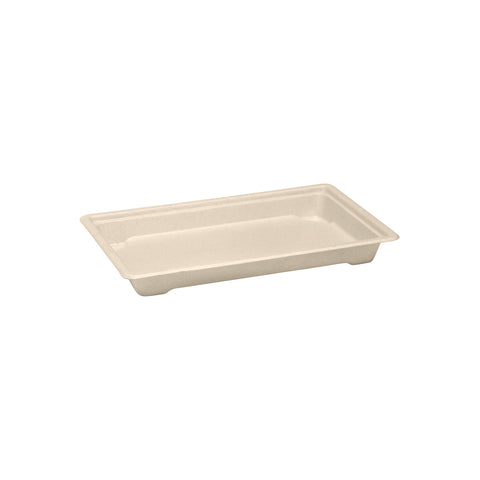 EGP1.5B Sugarcane Sushi Trays Sugarcane Sushi Tray Extra Large 215x135x20mm (500/Ctn)