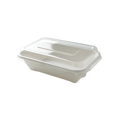 EGP32N Sugarcane Container & Lids Sugarcane Container / Multipurpose Tray 215x140x52mm / 950ml (600/Ctn)