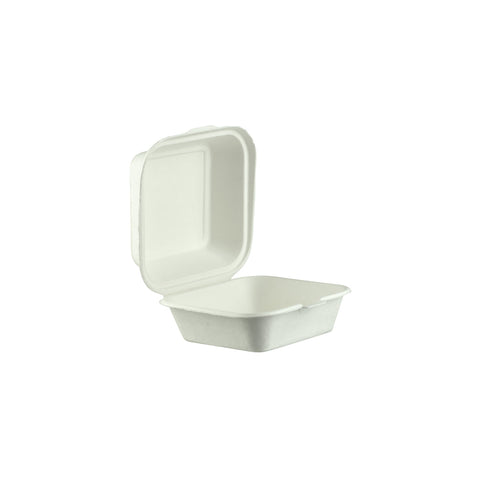 EGP75 Sugarcane Clamshells Sugarcane Small Snack Pack 127x178mm / 7x5" (200/Ctn)