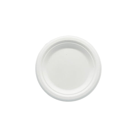 EGP7R Sugarcane Plates Sugarcane Round Plate 180mm / 7" (1000/Ctn)