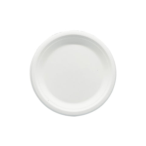 EGP8.75zr Sugarcane Plates Sugarcane Round Plate 225mm / 8.75" (500/Ctn)